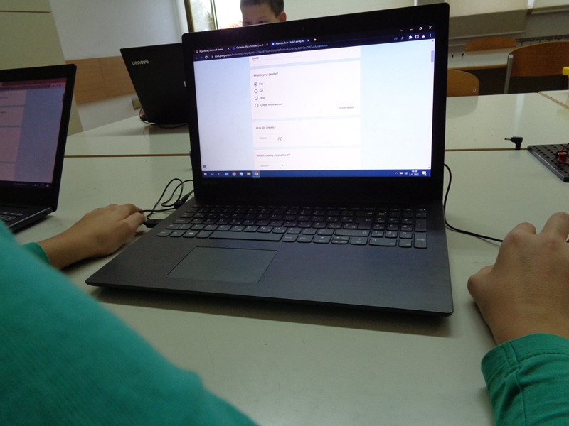 eTwinning project Robotics Tour - initial survey